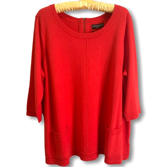 Cynthia Rowley Sweaters - CYNTHIA ROWLEY 100% Merino Wool Tunic Sweater 2X